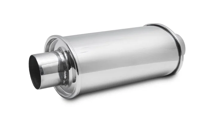 1142 – VIBRANT Exhaust Resonator, Stainless Steel 4-1/2 Inch Height x 6-3/4 Inch Width x 14 Overall Length Case Singl...